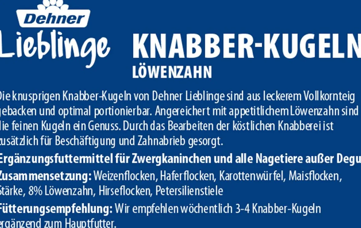 Dehner Lieblinge Nagersnack Knabber-Kugeln