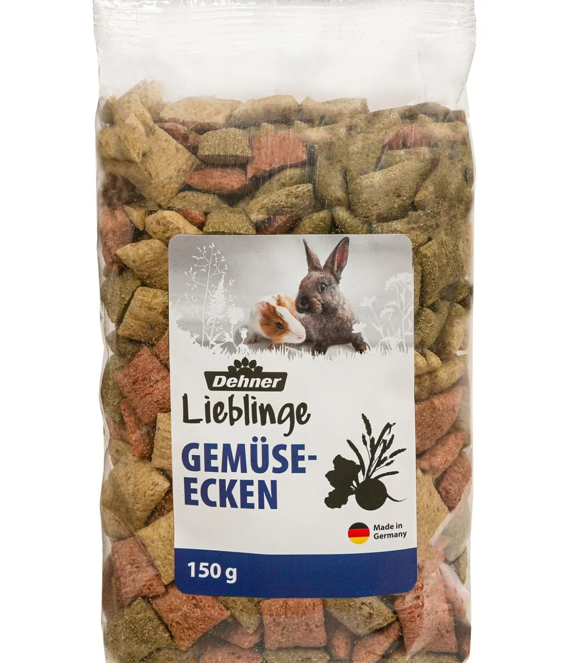 Dehner Lieblinge Nagersnack Gemüse-Ecken, 150 g