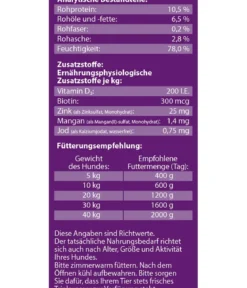 Dehner Lieblinge Nassfutter für Hunde Senior, Lamm & Geflügel, 6 x 400 g/800 g