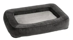 Dehner Lieblinge Orthopädisches Hundebett Somnus, rechteckig, grau