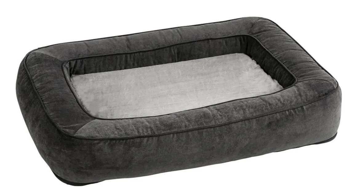 Dehner Lieblinge Orthopädisches Hundebett Somnus, rechteckig, grau
