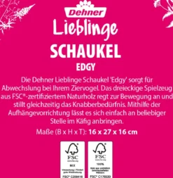 Dehner Lieblinge Schaukel Edgy, ca. B16/H27/T16 cm