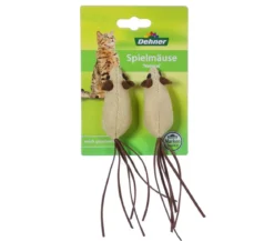 Dehner Lieblinge Spielmaus Natural, 2er-Set