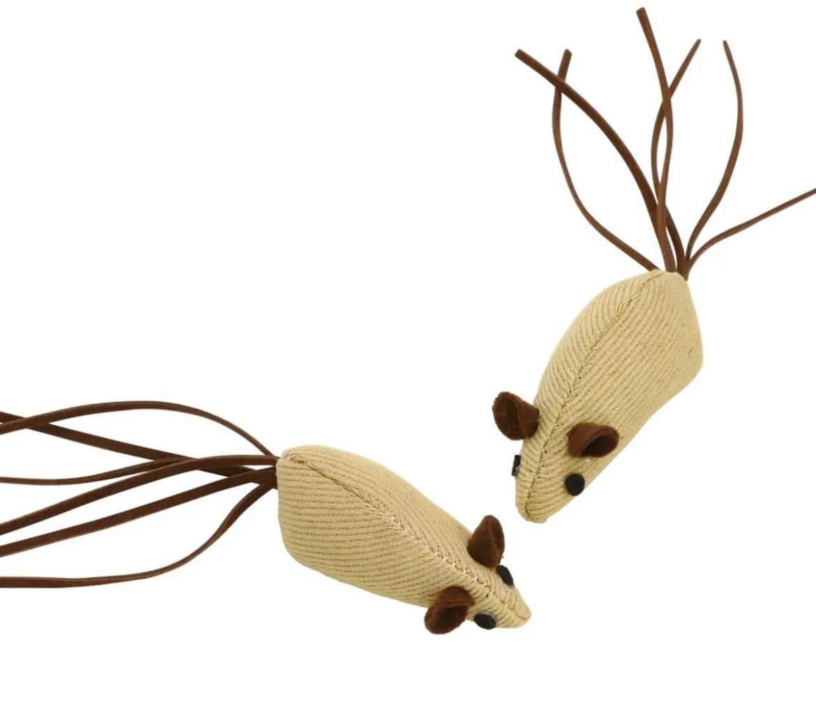 Dehner Lieblinge Spielmaus Natural, 2er-Set