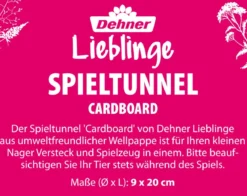 Dehner Lieblinge Spieltunnel Cardboard, braun, ca. Ø9/L20 cm