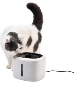 Dehner Lieblinge Trinkbrunnen USB, weiß, 2,5 l