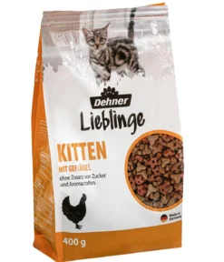 Dehner Lieblinge Trockenfutter für Katzen Kitten, mit Geflügel, 400 g