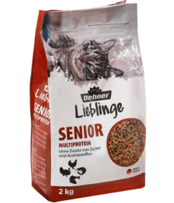 Dehner Lieblinge Trockenfutter für Katzen Multiprotein Senior, 2 kg