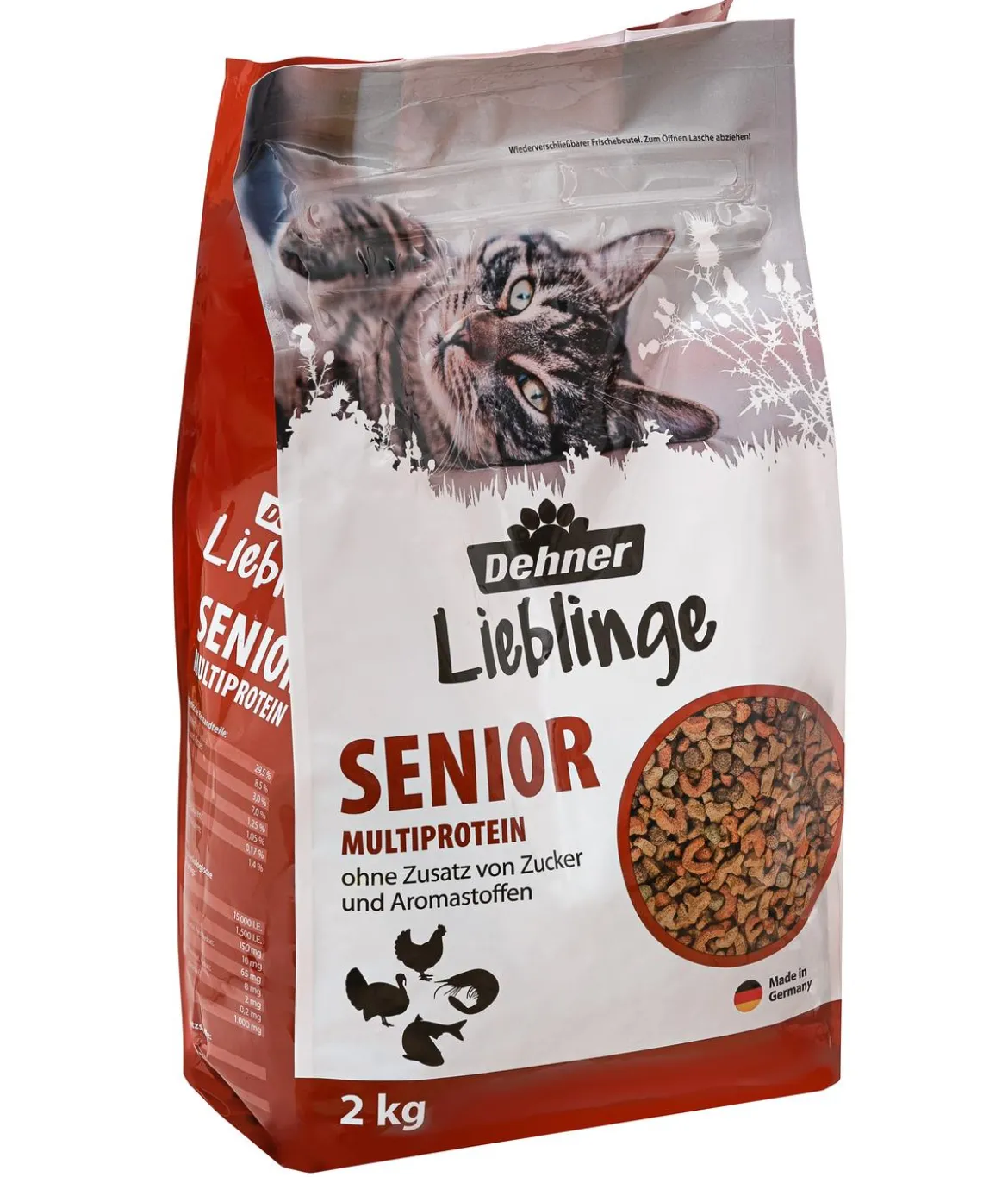 Dehner Lieblinge Trockenfutter für Katzen Multiprotein Senior, 2 kg