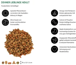 Dehner Lieblinge Trockenfutter für Katzen Adult, 2 kg