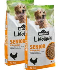 Dehner Lieblinge Trockenfutter für Hunde Senior, Geflügel