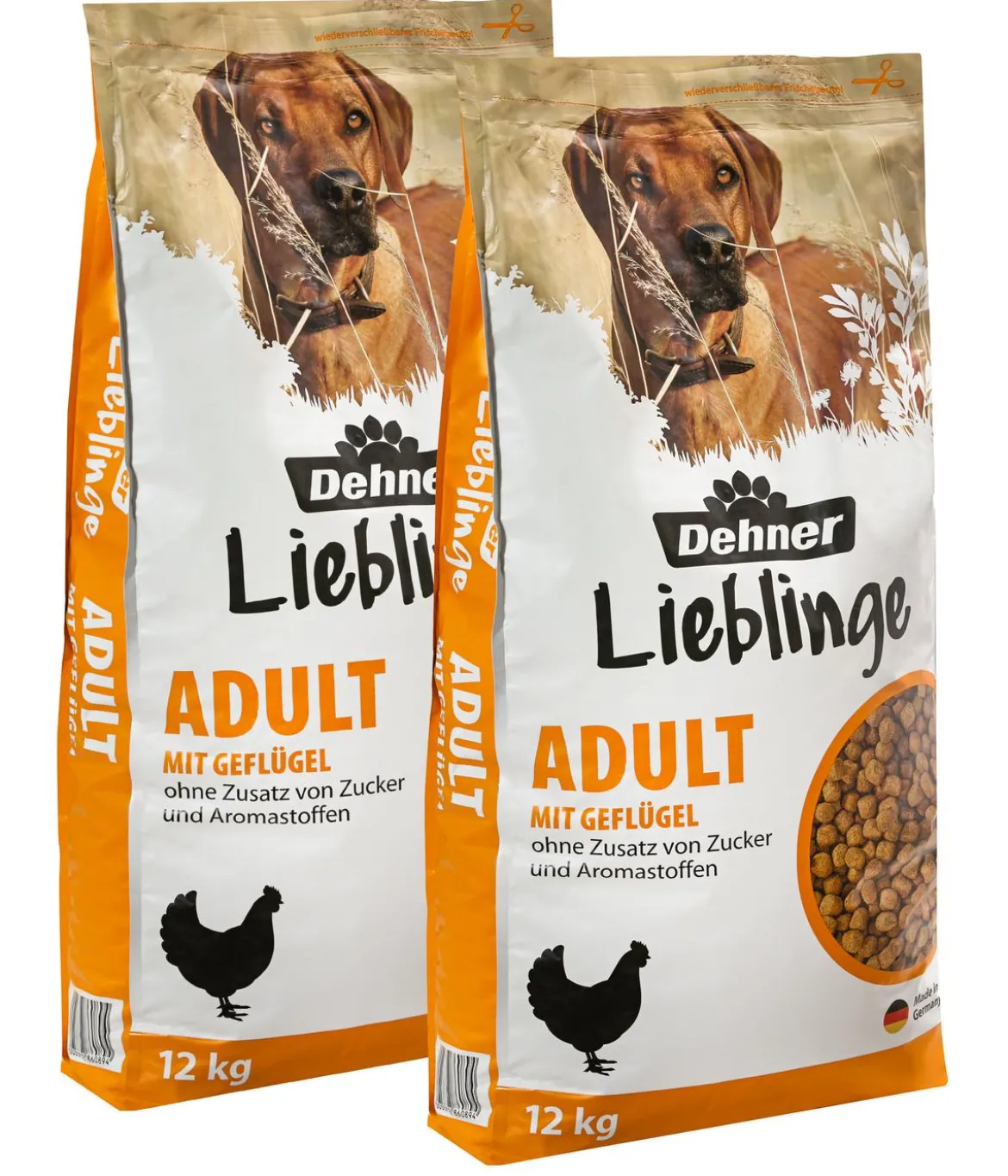 Dehner Lieblinge Trockenfutter für Hunde Adult, Geflügel
