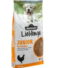 Dehner Lieblinge Trockenfutter für Hunde Knusper Mix Junior, Geflügel