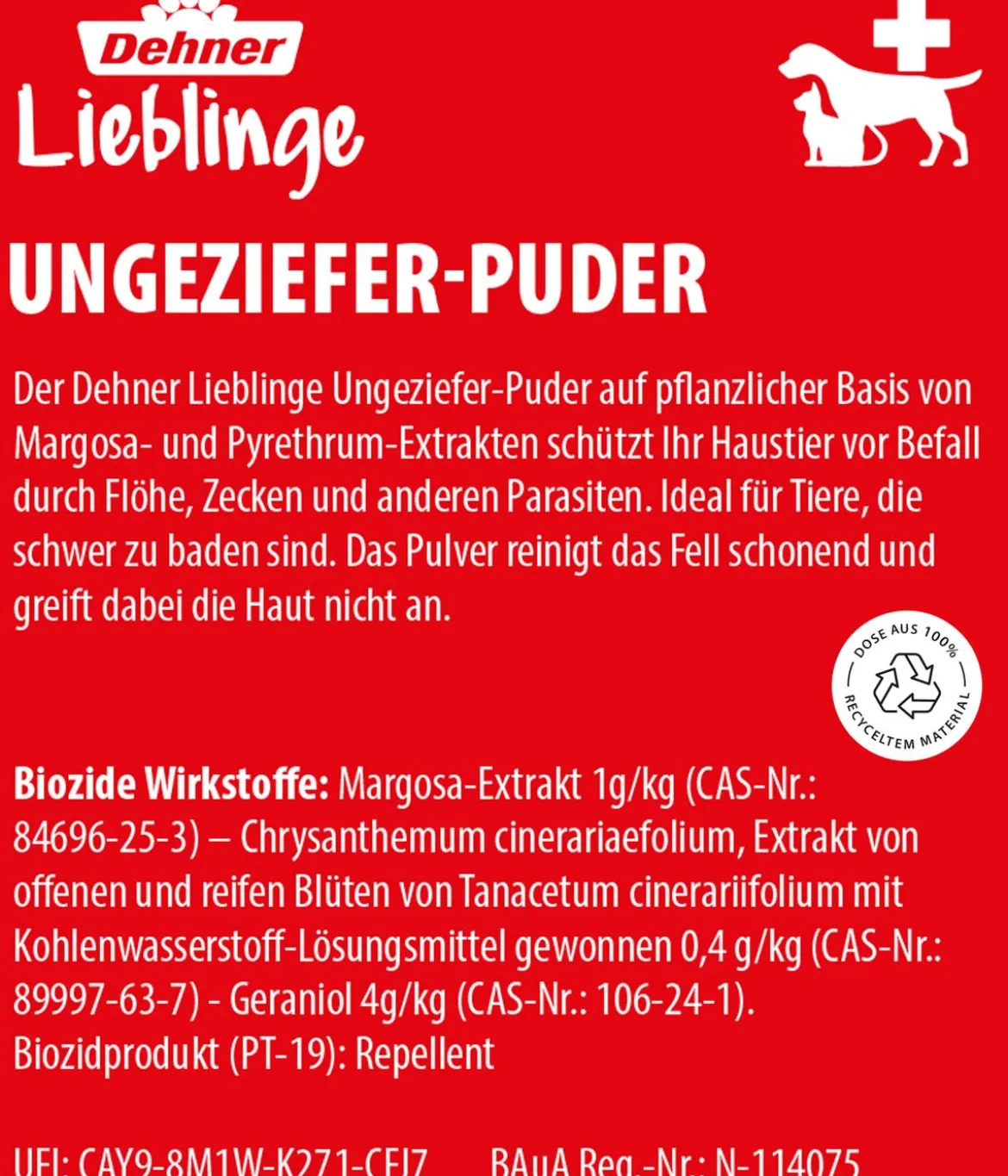 Dehner Lieblinge Ungeziefer-Puder, 150 g