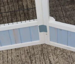 Dehner Lieblinge Vogelgehege Santorini, weiß/blau, ca. B116,4/H136/T60 cm