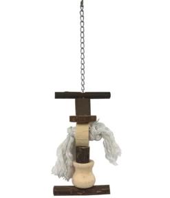 Dehner Lieblinge Vogel-Holzspielzeug Pelly, ca. B9,5/H33/T4 cm