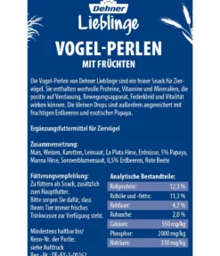 Dehner Lieblinge Vogel-Perlen, Früchte, 100 g