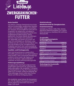 Dehner Lieblinge Zwergkaninchen-Futter