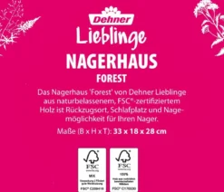 Dehner Liebliunge Nagerhaus Forest, ca. B33/H18/T28 cm