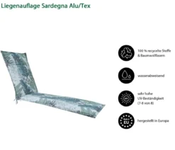 Dehner Liegenauflage Sardegna für Alu-Tex-Liegen, ca. B54/H4/T198 cm