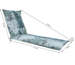 Dehner Liegenauflage Sardegna für Gartenliege Savoy, ca. B58/H6/T178 cm