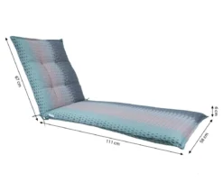 Dehner Liegenauflage Trentino für Gartenliege Savoy, ca. B58/H6/T178 cm