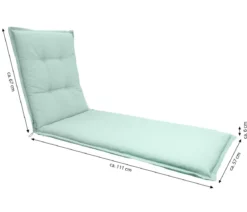 Dehner Liegenauflage Veneto für Gartenliege Savoy, ca. B57/H6/T178 cm