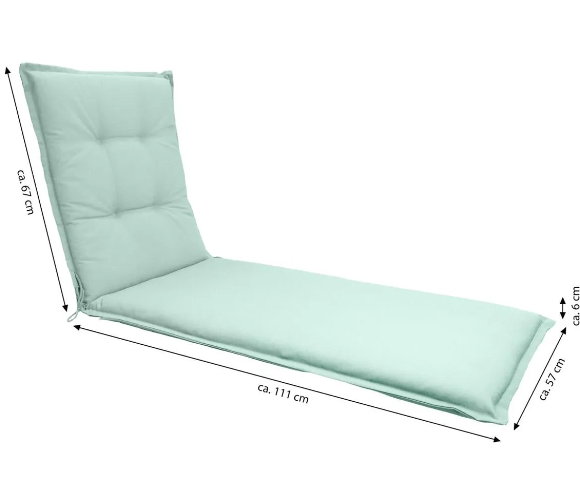 Dehner Liegenauflage Veneto für Gartenliege Savoy, ca. B57/H6/T178 cm