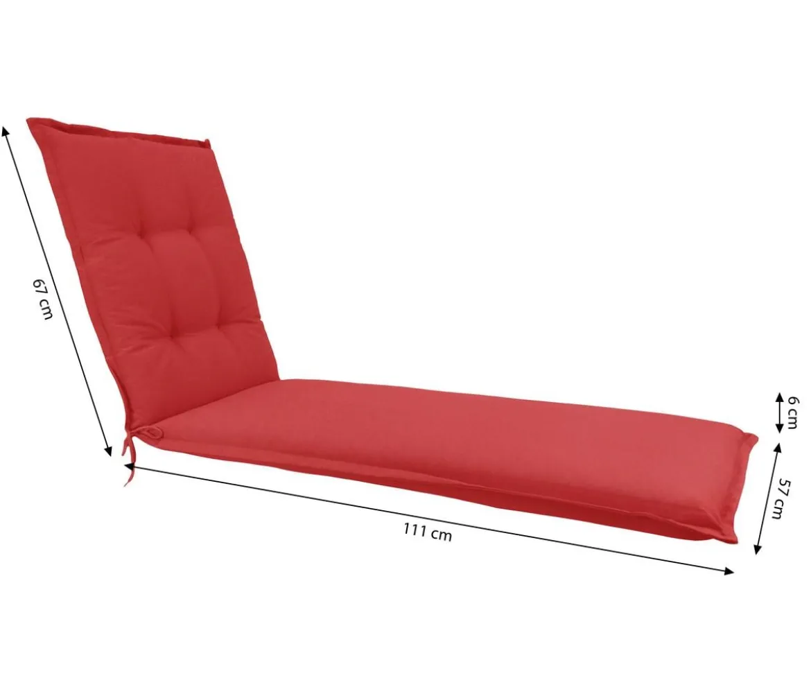 Dehner Liegenauflage Veneto für Gartenliege Savoy, ca. B57/H6/T178 cm