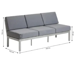 Dehner Loungebank Chicago, 3-Sitzer