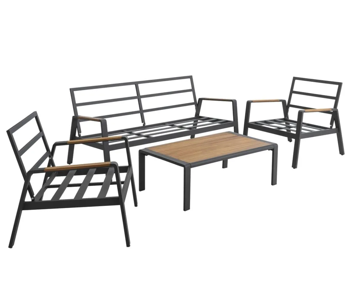 Dehner Lounge Milo, 4-teilig