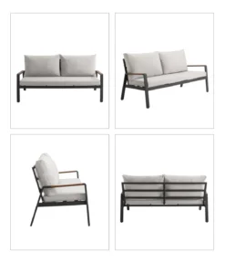 Dehner Lounge Milo, 4-teilig