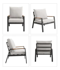 Dehner Lounge Milo, 4-teilig