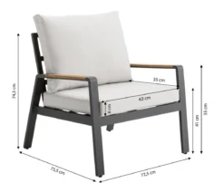 Dehner Lounge Milo, 4-teilig