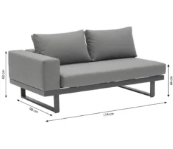 Dehner Lounge Riva, 3-teilig