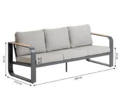 Dehner Lounge Salo, 4-teilig