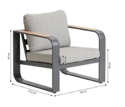 Dehner Lounge Salo, 4-teilig