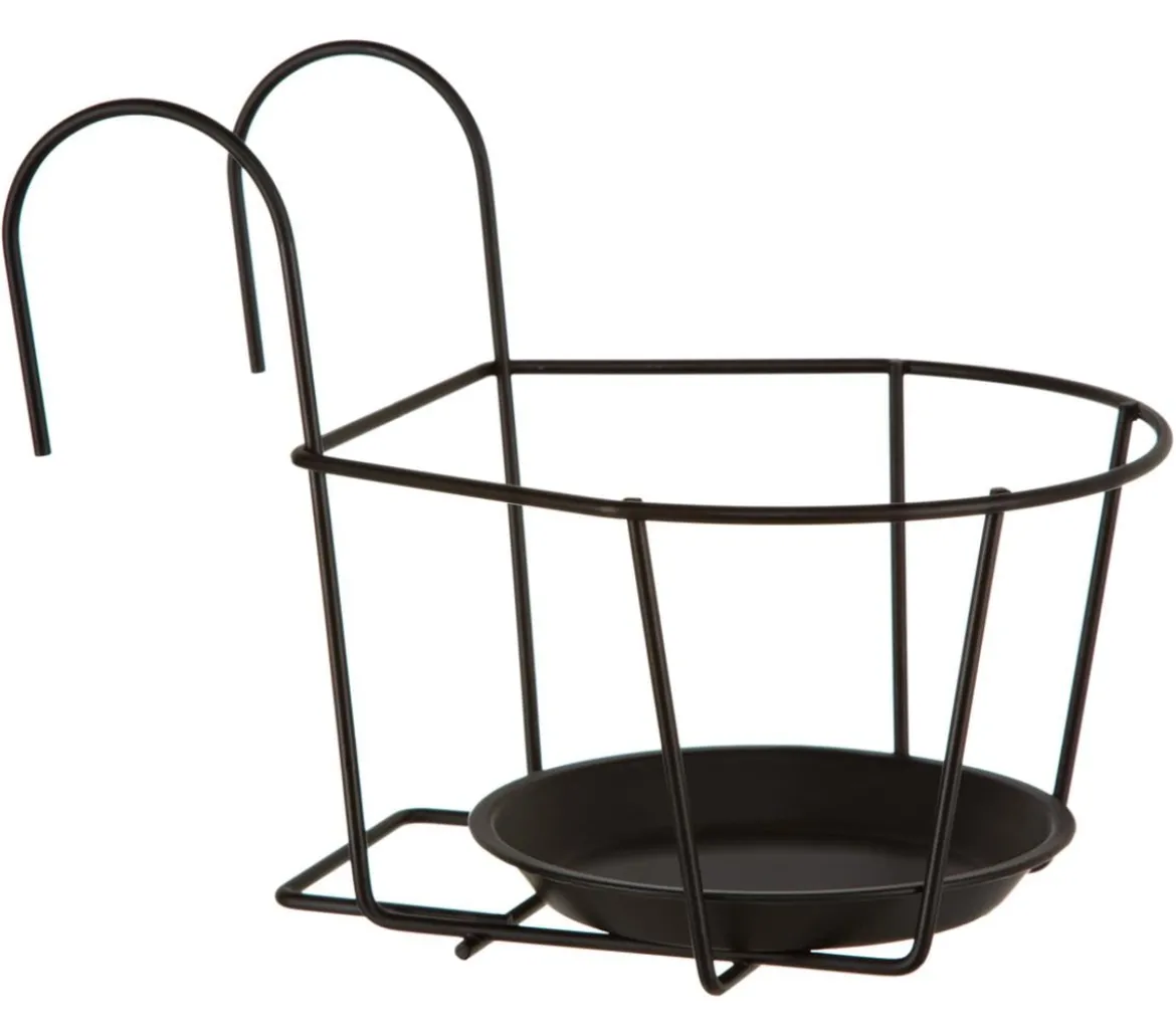 Dehner Metall-Balkonblumentopfhalter Lundy, ca. B18/H18/T18 cm