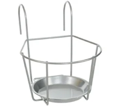 Dehner Metall-Balkonblumentopfhalter Lundy, ca. B18/H18/T18 cm