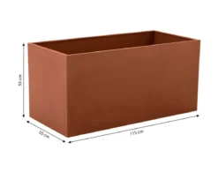 Dehner Metall-Balkonhochbeet Lagos, ca. B115/H55/T55 cm