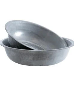 Dehner Metall-Dekoschale verzinkt, rund, grau