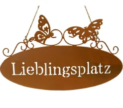 Dehner Metall-Gartenschild Lieblingsplatz