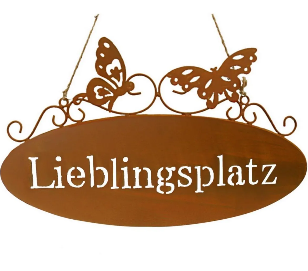 Dehner Metall-Gartenschild Lieblingsplatz