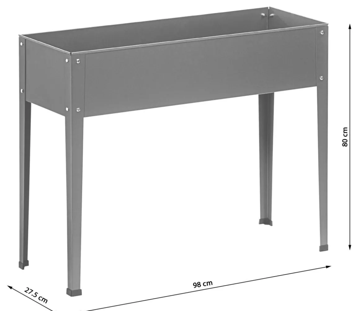 Dehner Metall-Hochbeet Münster 2, ca. B98/H80/27,5 cm