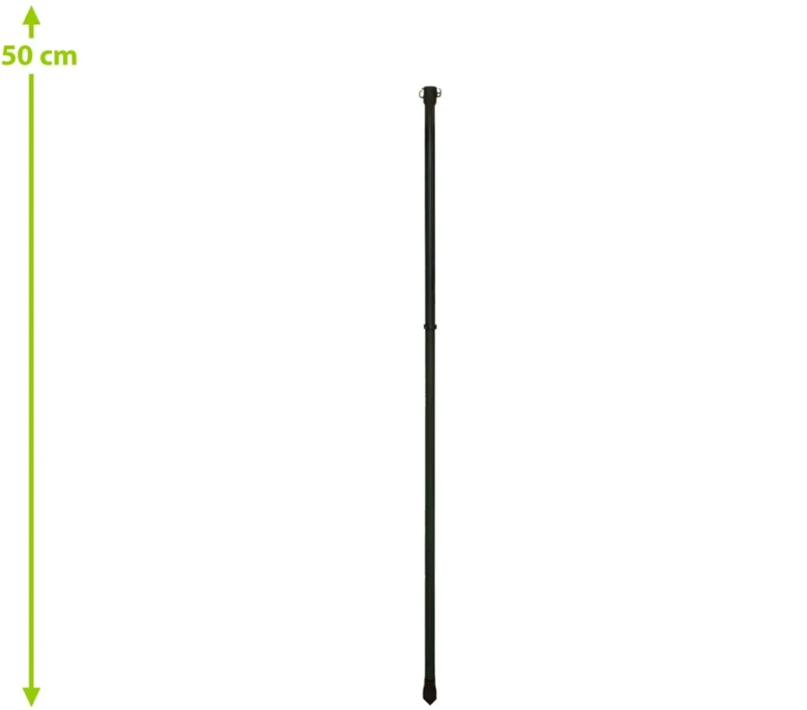 Dehner Metall-Multi-Gartenstab, 125 cm, schwarz