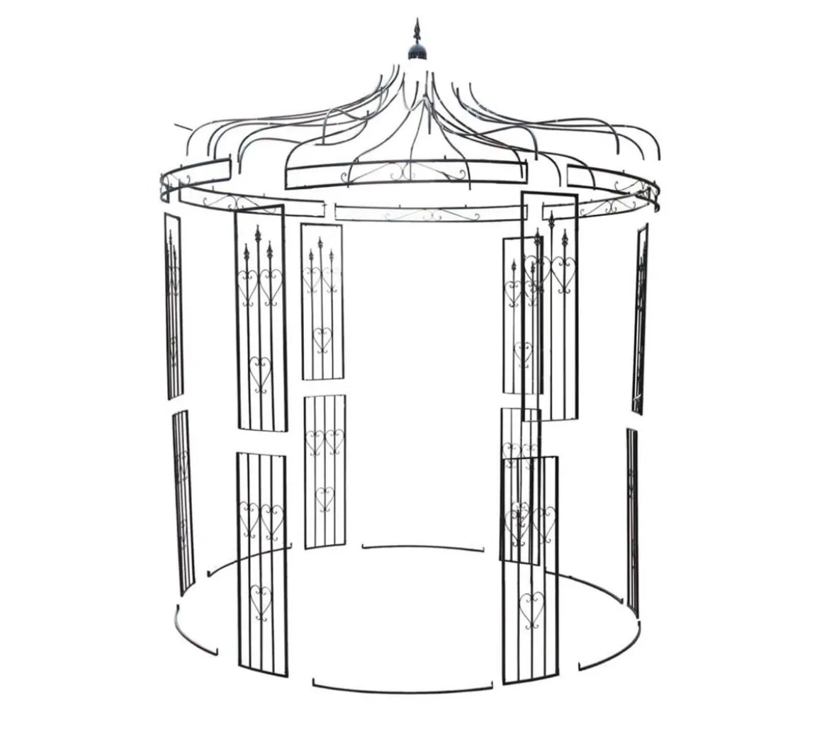 Dehner Metall-Pavillon Canterbury, ca. Ø232/H271 cm