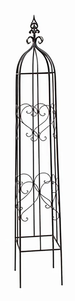 Dehner Metall-Rankobelisk Canterbury, grau