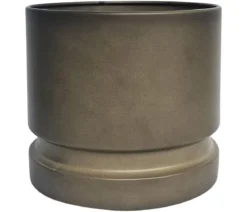 Dehner Metall-Topf Flora, rund