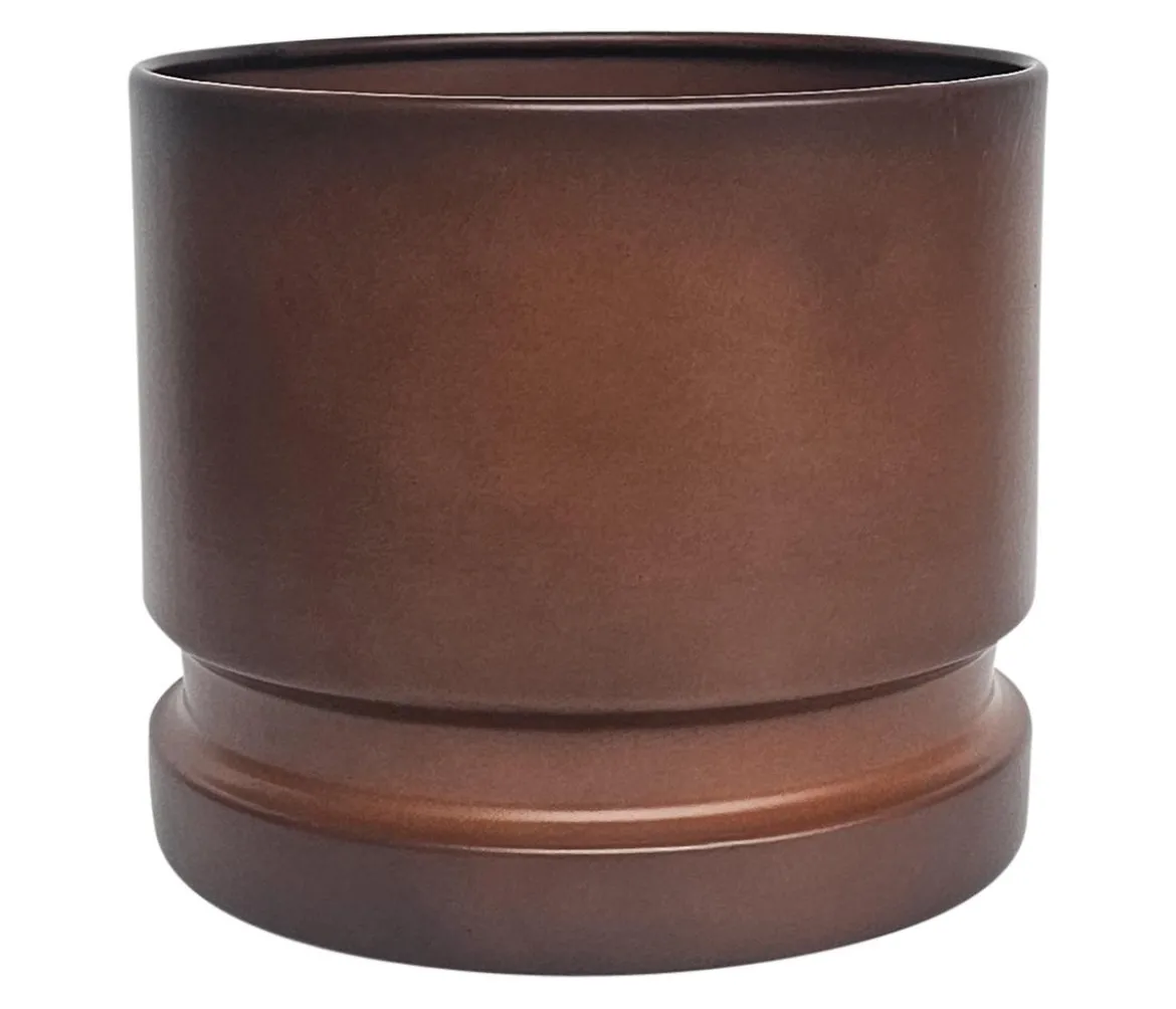 Dehner Metall-Topf Flora, rund