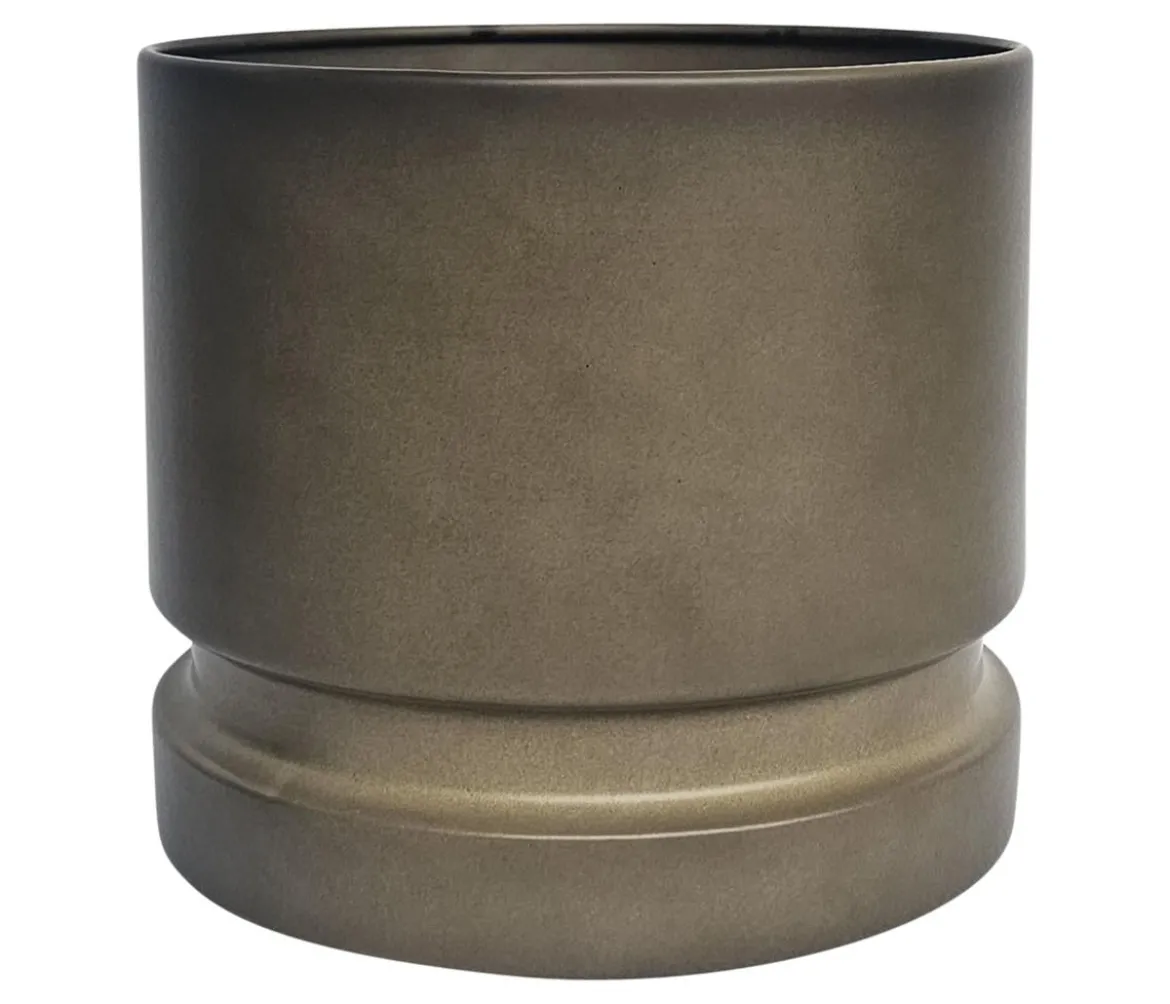 Dehner Metall-Topf Flora, rund